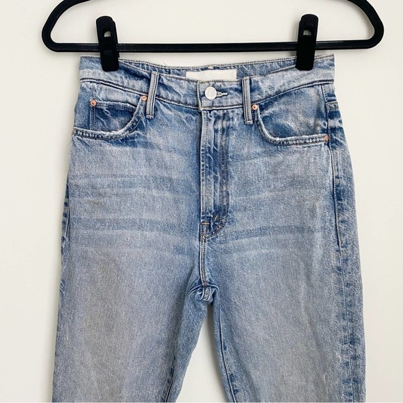 mother superior - the swooner rascal ankle jean high-rise crop acid wash - Picture 3 of 10